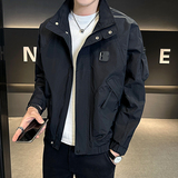 2026春季男士款立领B字母微阔工装夹克外套A230-1087-P150(控195)，男装夹克，电商A230