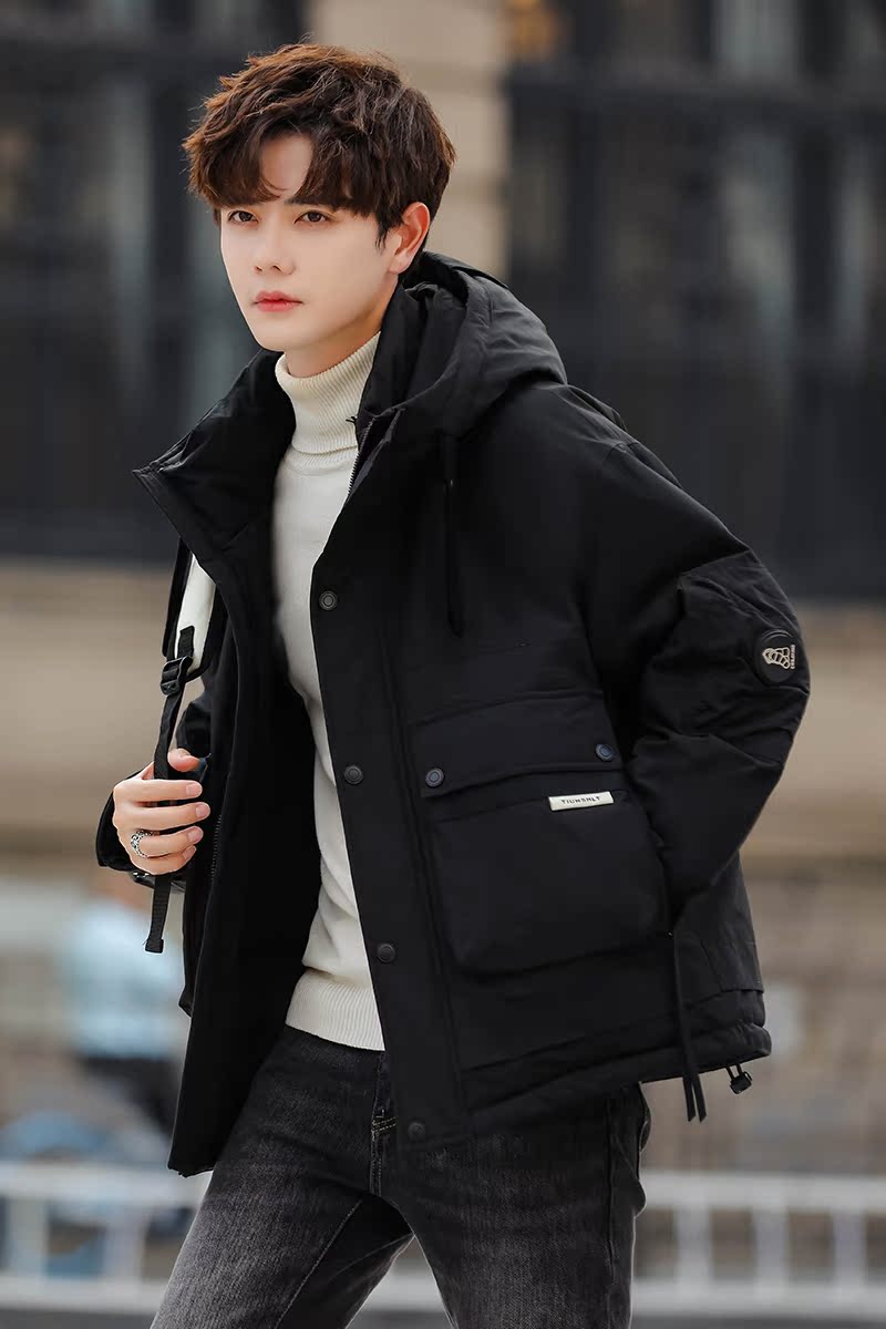 2025冬男款微宽松工装标90%羽绒服A230-9150-355（控498）,男装羽绒服,电商A230