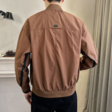 2025年秋季棒球领宽松式拼接夹克防晒衣外套A230-113-P125(控175)，男装夹克，电商A230
