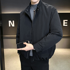 2025冬男宽松圆领标90白鸭绒轻奢羽绒服A230-8166-P275(控375)图片
