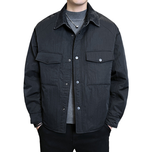 2025冬男微宽松牛仔方领标90轻薄羽绒服A230-86061-P248(控348)图片