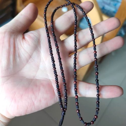 天然印度小叶紫檀木米珠男女吊坠