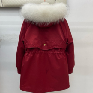 缪斯女神 派克修身 冬季 女装 显瘦可拆卸真皮真毛中长款 新品