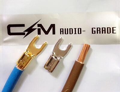 10平方英国倍耐力 德国ABL WATTGATE音响专线接地线 火零线 线耳