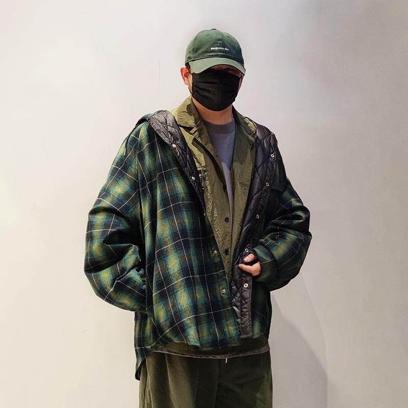 一手长廓形连帽保暖羽绒服