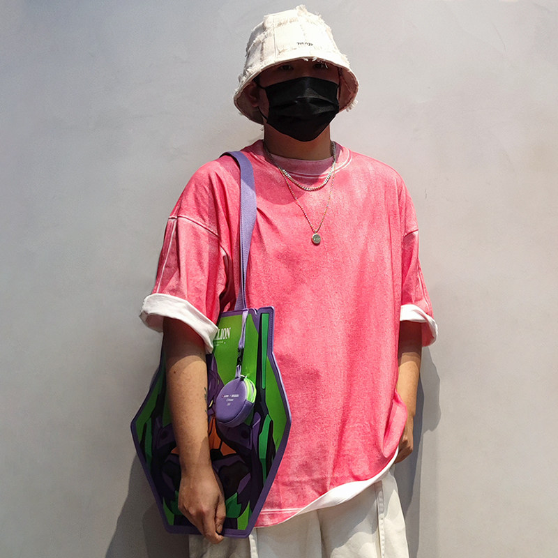 nogender集合数码渲染涂鸦视觉感oversize宽松版男女同款短袖T恤
