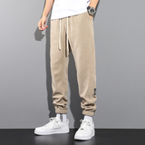 休闲裤男宽松大码秋冬加绒加厚运动卫裤冬季K39常规35元加绒45元，男装休闲裤，四季星座303A