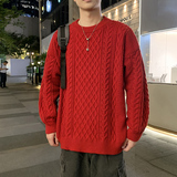 MY8267圆领毛衣男秋冬季纯色针织打底衫内搭加厚衣服常规37加绒47，男装T恤，四季星座303A