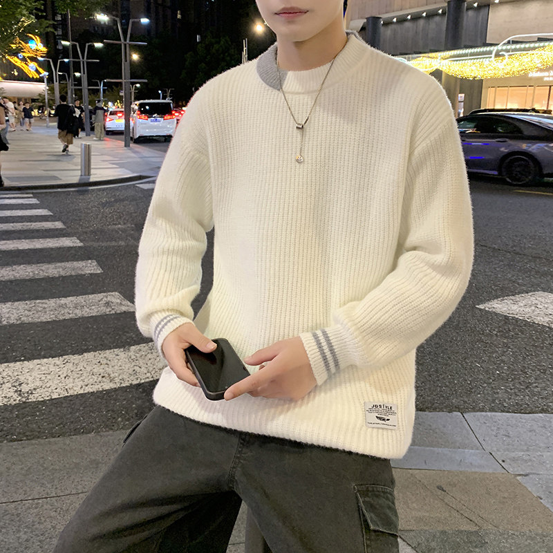 MY8267男士毛衣秋冬季潮流针织衫青少年学生款羊毛衫常规37加绒47,男装针织衫/毛衣,四季星座303A