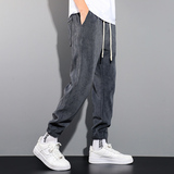 休闲裤男宽松大码秋冬加绒加厚运动卫裤冬季K39常规35元加绒45元，男装休闲裤，四季星座303A