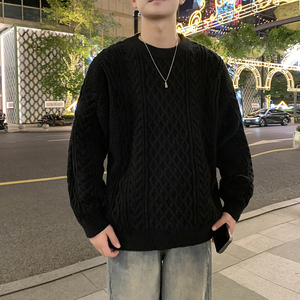MY8267毛衣男冬季宽松慵懒高级感男生线衣美式休闲男常规37加绒47图片