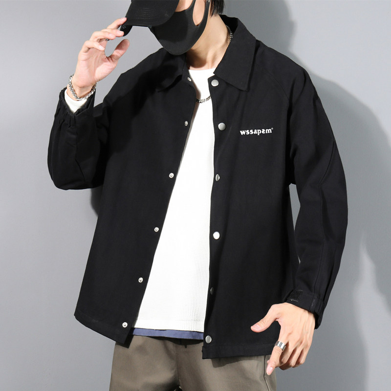 外套男春秋款工装夹克薄款潮牌棒球服冬JK2021常规P32加绒P42图片