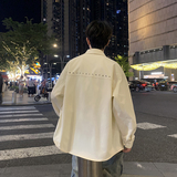 JK2025春秋男装外套夹克衫长袖衬衫工装衬衣日系秋装常规30加绒40，男装夹克，四季星座303A