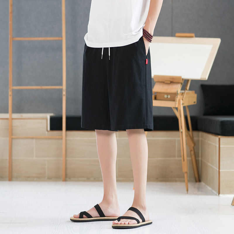 短裤男外穿夏季潮流韩版百搭宽松休闲裤潮牌ins运动速干5分裤K600图片