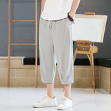 七分裤男夏季薄款冰丝宽松大码运动休闲短裤高街ins潮流K970P17，男装牛仔裤，四季星座303A