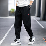 2026春季新蓝底蒙马特大码男玉米粒灯芯绒哈伦休闲裤K668P30，男装休闲裤，四季星座303A