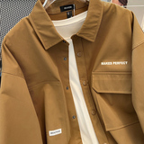 JK2025男士外套衬衫长袖衬衣春秋冬装夹克工装上衣服常规30加厚40，男装夹克，四季星座303A