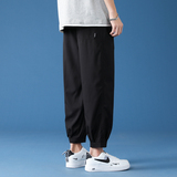 2025新款轻薄冰丝休闲裤裤子男学生运动直筒西装裤九分裤K950，男装西服套装，四季星座303A