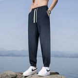 K800棉麻休闲裤男大码束脚九分裤薄款宽松亚麻阔腿裤风哈伦裤，男装休闲裤，四季星座303A