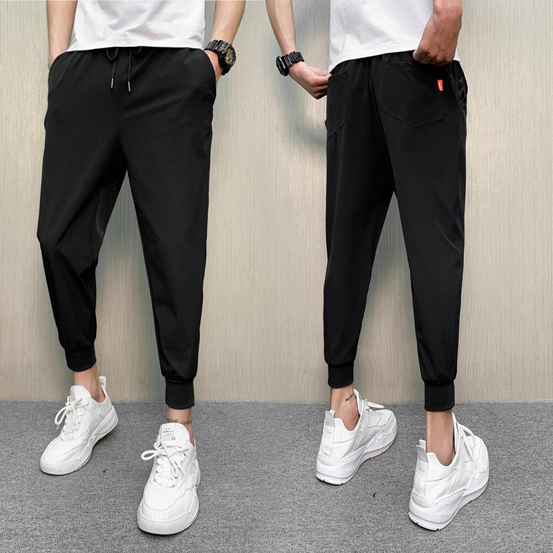 网红裤子男潮流个性工装潮牌束脚9九分裤男社会人修身小脚裤K022，男装工装外套，四季星座303A