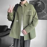 JK2025男士外套衬衫长袖衬衣春秋冬装夹克工装上衣服常规30加厚40，男装夹克，四季星座303A