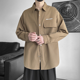 JK2025男士外套衬衫长袖衬衣春秋冬装夹克工装上衣服常规30加厚40，男装夹克，四季星座303A