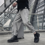 潮男装秋冬休闲裤九分裤束脚裤社会精神小伙西裤子哈伦K449P25，男装西裤，四季星座303A