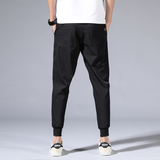 夏季男休闲裤薄款韩版修身运动长裤子冰丝小脚松紧腰裤K011+K022，女装休闲裤，四季星座303A