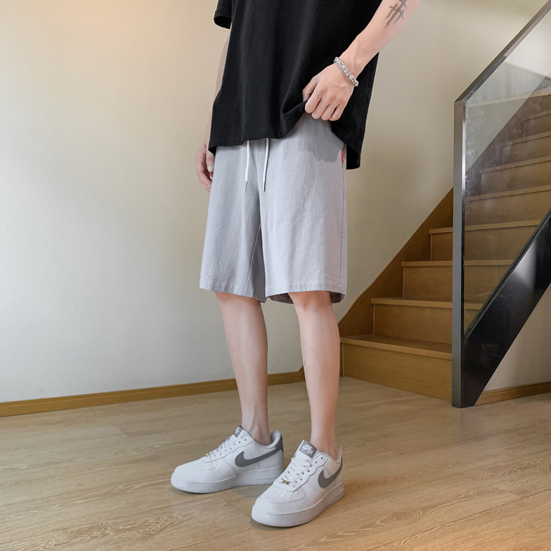 新中式亚麻裤子夏季轻薄透气潮男士短裤棉麻休闲裤风男装K600,男装牛仔裤,四季星座303A