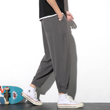 2026新款轻薄冰丝休闲裤裤子男学生运动直筒西装裤九分裤K950，男装西服套装，四季星座303A