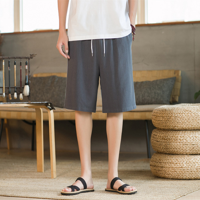 短裤男外穿夏季潮流韩版百搭宽松休闲裤潮牌ins运动速干5分裤K600,男装牛仔裤,四季星座303A