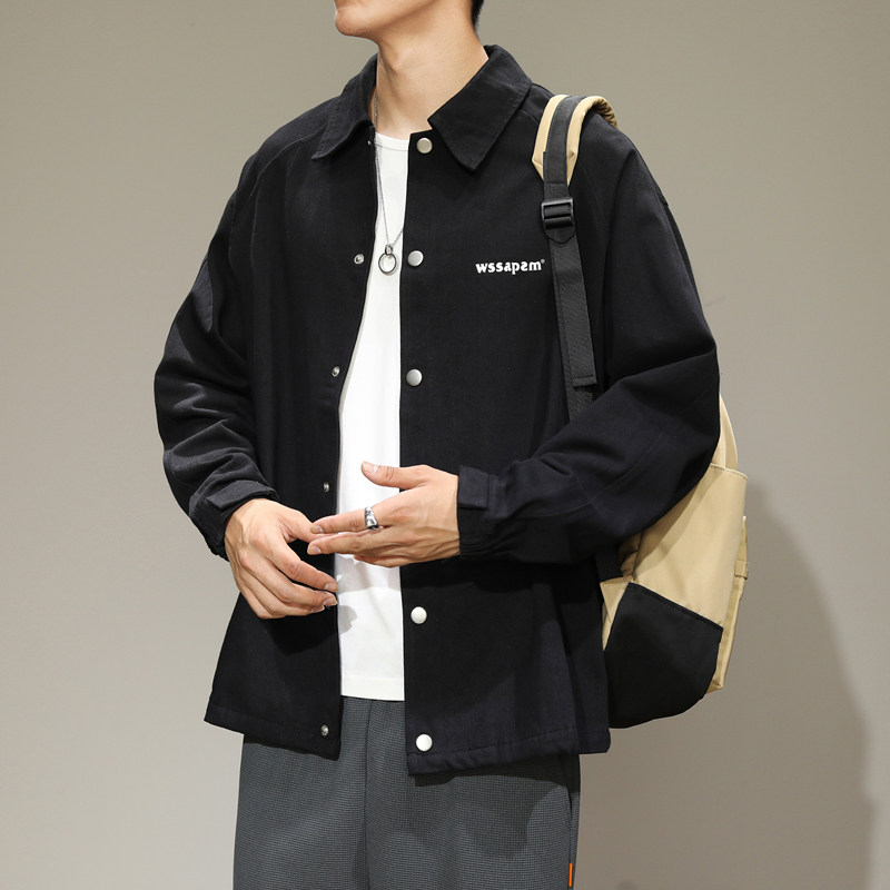 秋冬新款加绒男学生夹克校服上衣宽松外套JK2021常规P32加绒P42,男装夹克,四季星座303A