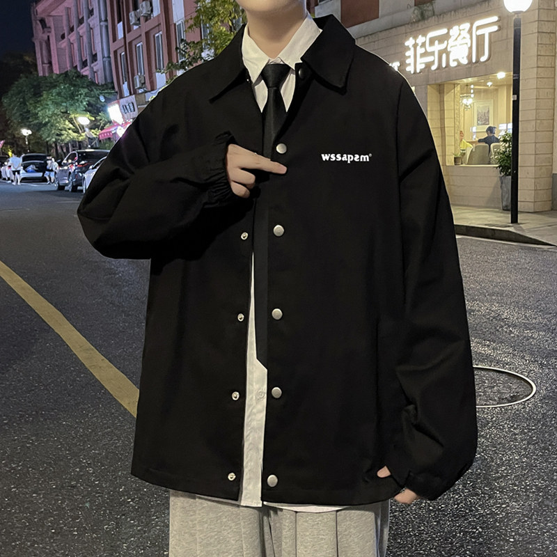 美式棒球服春秋新款ins大码宽松男休闲夹克JK2021常规P32加绒P42,男装夹克,四季星座303A