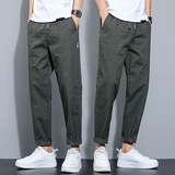 男裤子休闲裤男长裤宽松直筒裤男裤秋季工装裤潮牌韩版NZ98P25，男装工装外套，四季星座303A