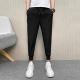 网红裤子男潮流个性工装潮牌束脚9九分裤男社会人修身小脚裤K022，男装工装外套，四季星座303A