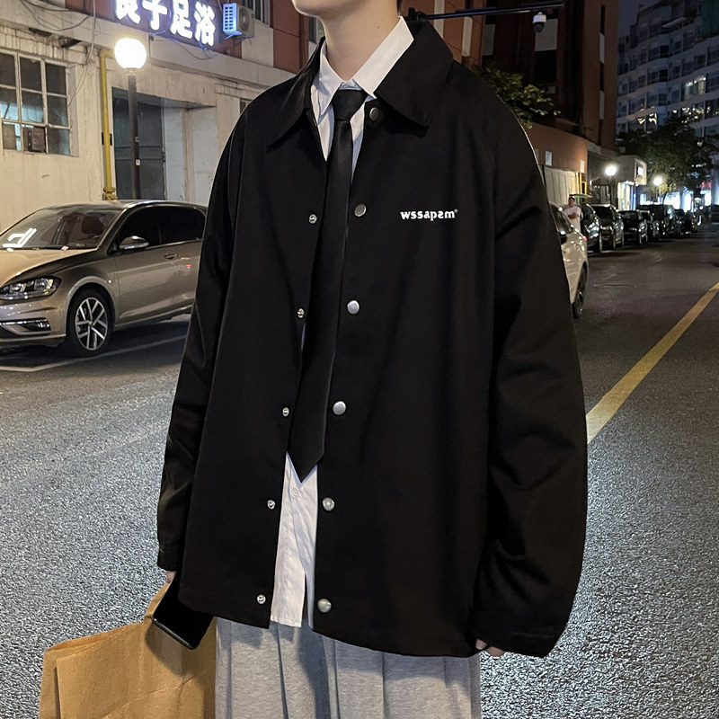 美式棒球服春秋新款ins大码宽松男休闲夹克JK2021常规P32加绒P42,男装夹克,四季星座303A