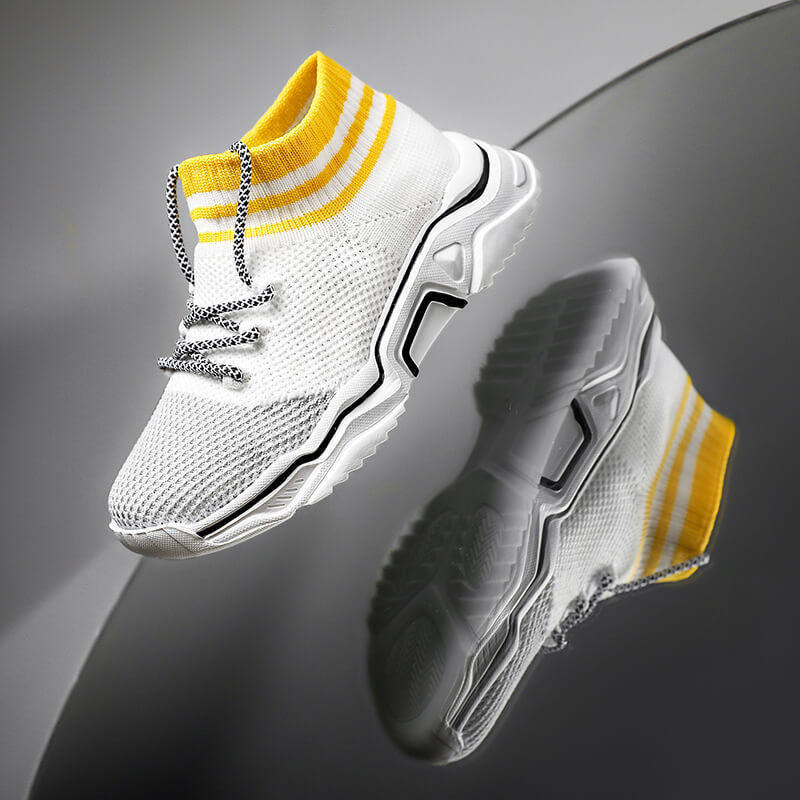 2025春秋男童女童新款小中童轻便透气袜子鞋女孩子柔软休闲运动鞋