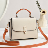 2024新款 大容量手提包单肩包百搭皮质小众复古斜挎包质优耐磨 时尚