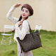 包新款 女士包包袋手提女包撞色单肩包潮流购物包耐磨质优简约轻便
