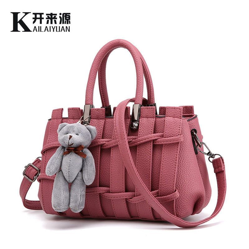 WOMENS BAGS 2018 NEW BAGS LARGE-CAPACITY SCRATCH-RESISTANT FEMALE KOREAN VERSION STEREOTYPES FASHION WOMENS BAGS MESSENGER SHOULDER HANDBAG