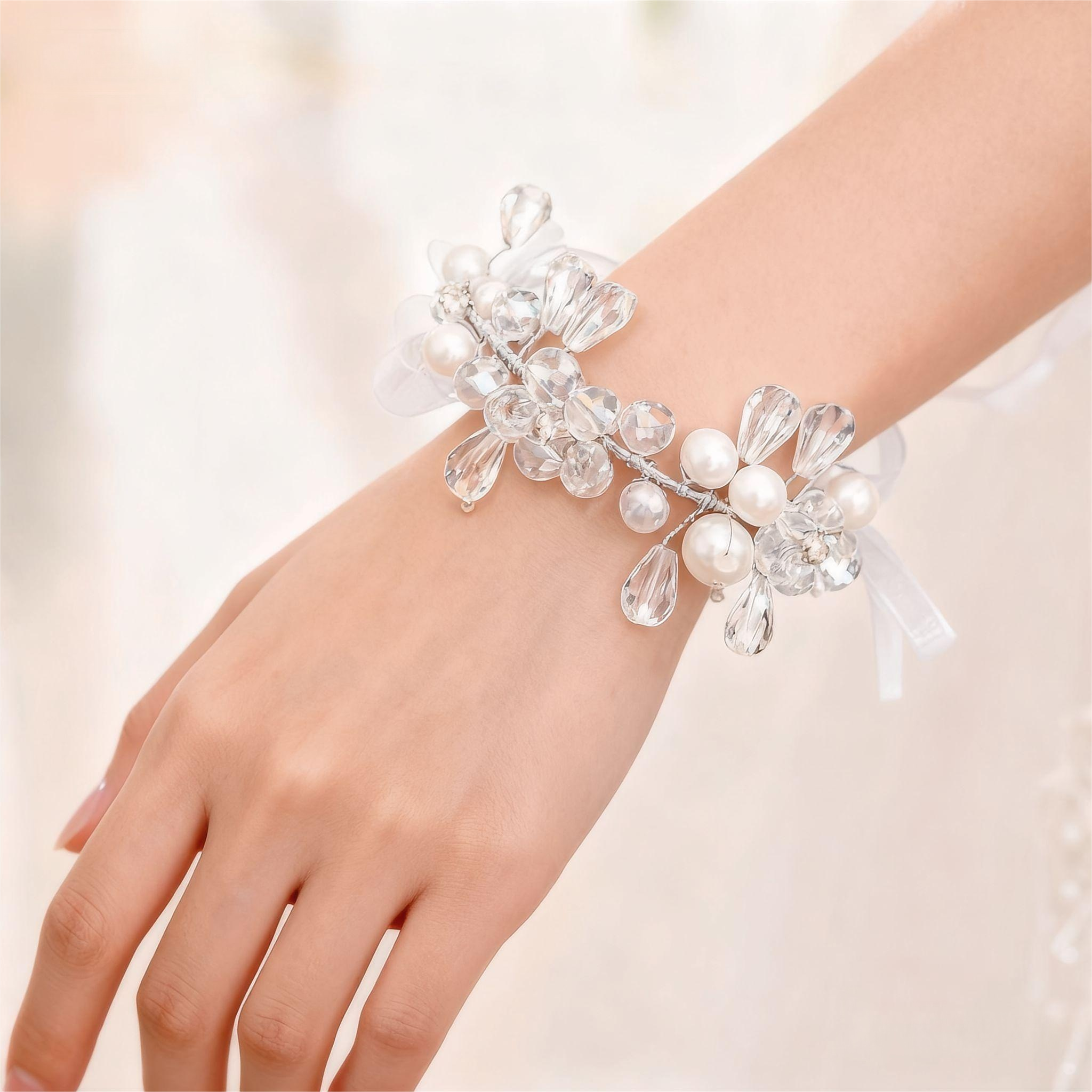 新款欧美新娘水钻配饰婚纱礼服发饰品饰品欧美唯美儿童水晶