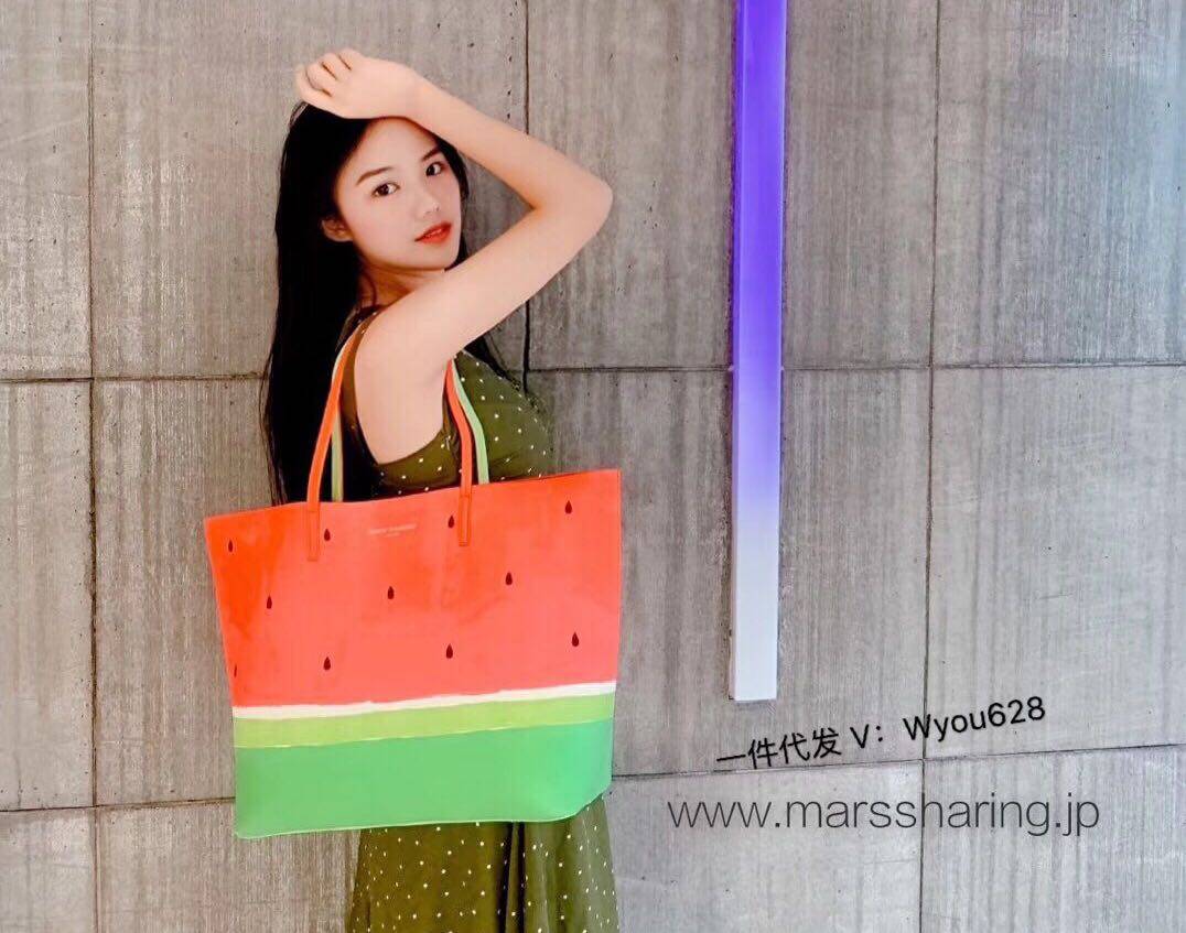 日韩范 mars sharing 西瓜包大包托特水桶包大容量时尚小众2019夏