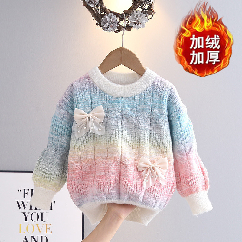 女童东北雪乡哈尔滨防寒装备长白山儿童绝美加厚加绒毛衣女款内搭,童装/婴儿装/亲子装,毛衣/针织衫,淘宝优惠券,粉丝福利购,淘宝优惠卷