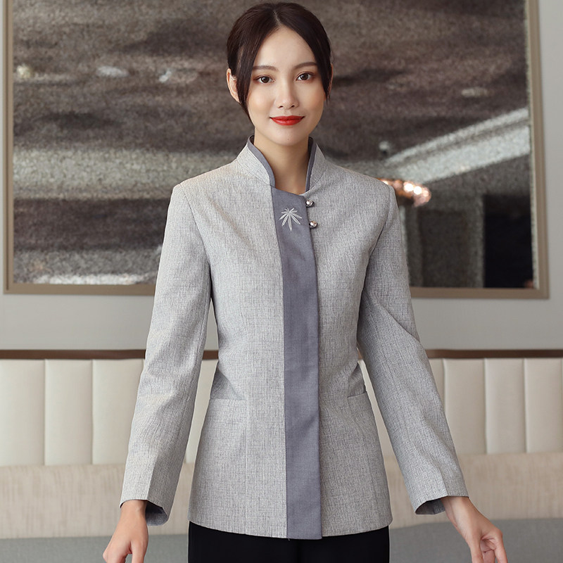 21亿珑酒店秋冬PA保洁客房服务工作制服物业管理清扫特大码上衣