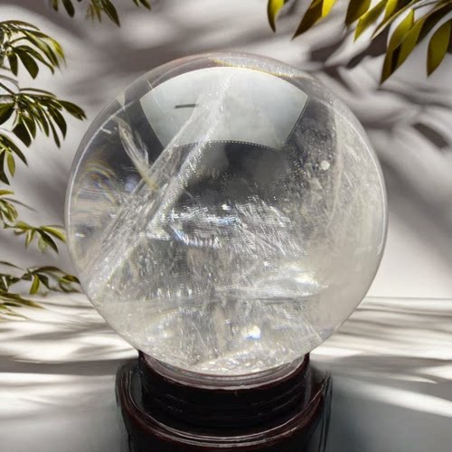 巴西天然白水晶球大块净体高性价