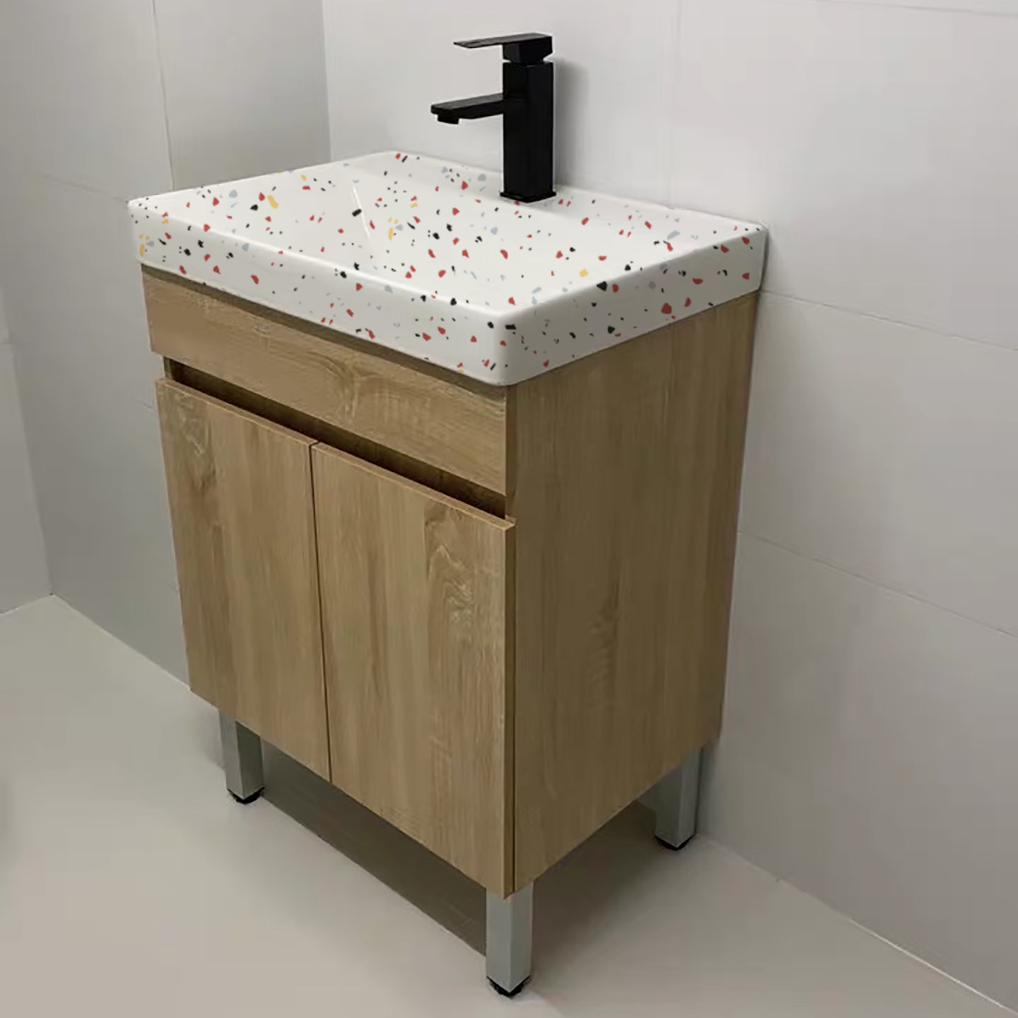 落地小户型实木浴室柜组合卫生间洗漱台洗脸盆小洗手盆陶瓷一体盆,家装主材,浴室柜组合,淘宝优惠券,粉丝福利购,淘宝优惠卷