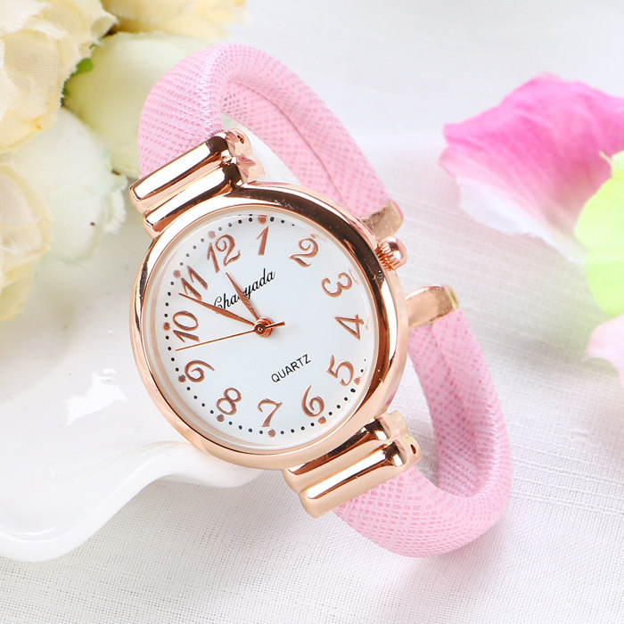 学生女生手腕表休闲时尚手镯表韩版简约时装表女表女士手表女防水