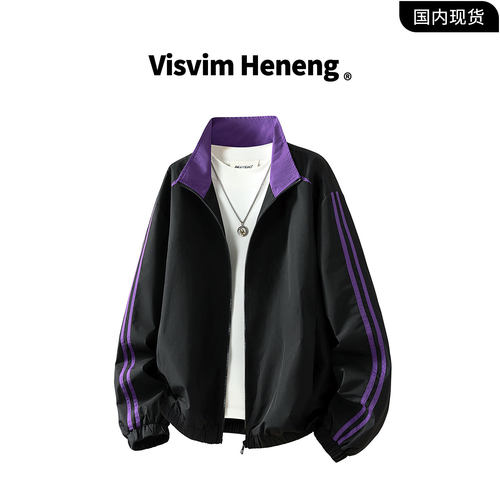【品牌现货撤柜】VISVIM HENENG美式立领皮夹克男士情侣工装外套