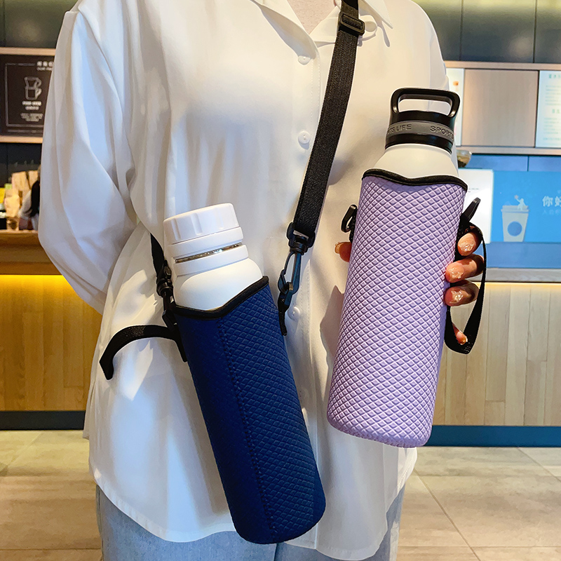 随行通用手提斜挎两用水杯保护套