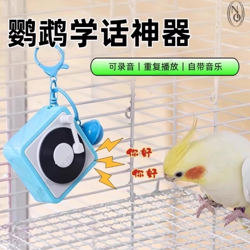 鹦鹉学说话神器录音机训练讲话复读机小太阳虎皮鹦鹉学鸟叫小喇叭